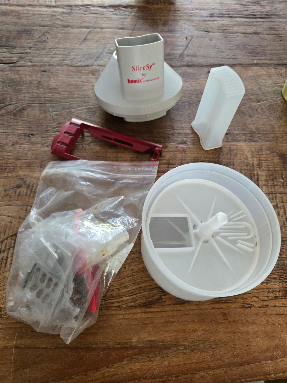 Bamix SliceSy opzetstuk met raspen en snijders, Ophalen of Verzenden, Gebruikt