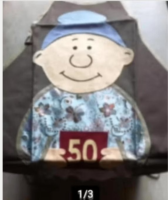 Keuken schort 50 jaar nieuw, Overige typen, Ophalen of Verzenden, Nieuw