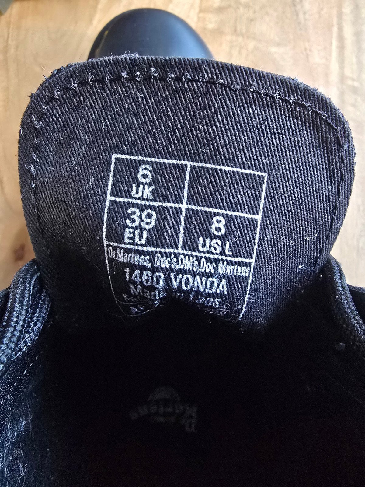 Dr. Martens 1460 Vonda Rose - Nieuwstaat - Maat 39, Ophalen, Zwart, Lage of Enkellaarzen, Nieuw