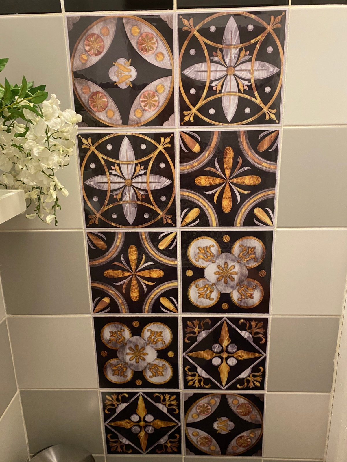 Tegelstickers, Ophalen of Verzenden, Nieuw, Goud