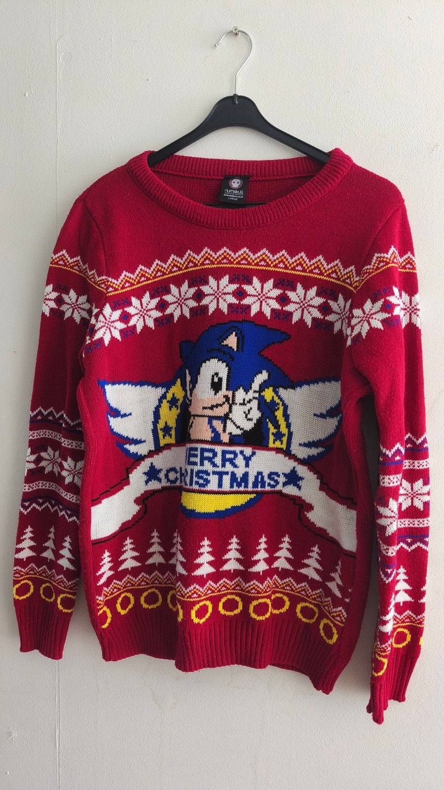 Sonic the Hedgehog Numskull Kersttrui - Maat L, Maat 52/54 (L), Ophalen of Verzenden, Numskull, Gedragen