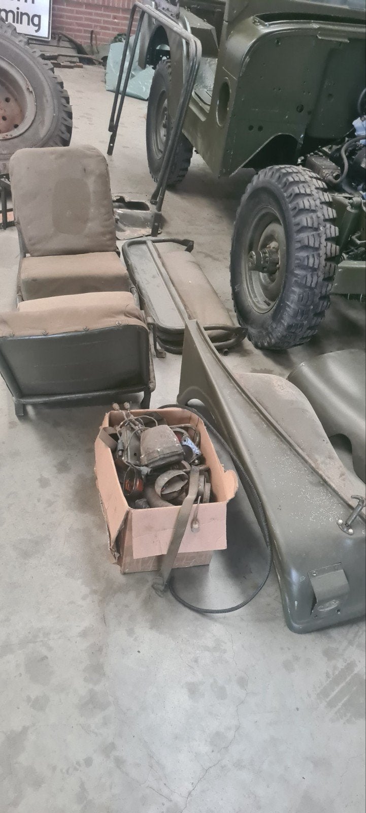 omderdelen Nekaf jeep, Ophalen, Landmacht, Amerika