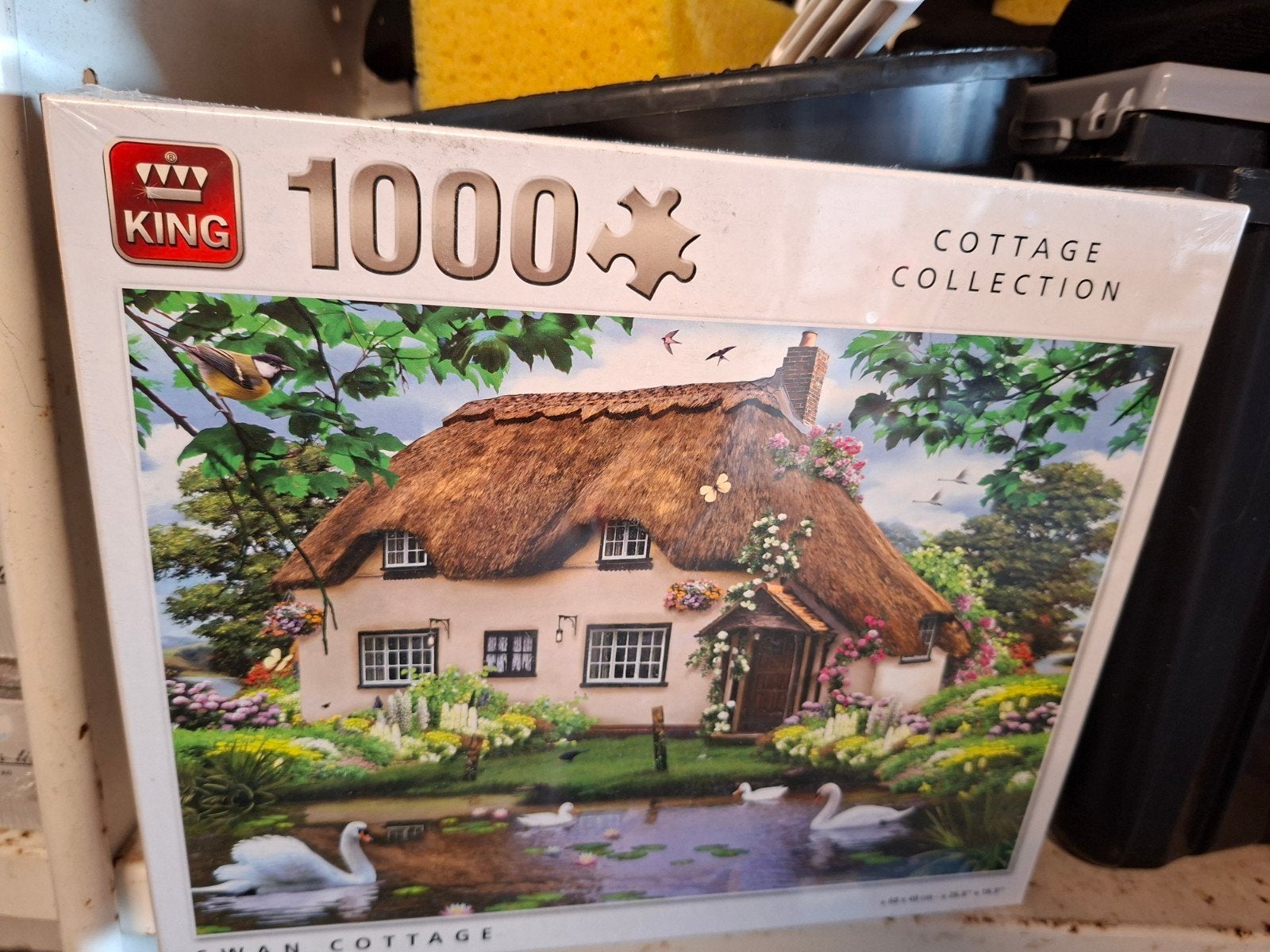 King Legpuzzel 1000 stukjes - Cottage Collection, Ophalen of Verzenden, 500 t/m 1500 stukjes, Nieuw, Legpuzzel