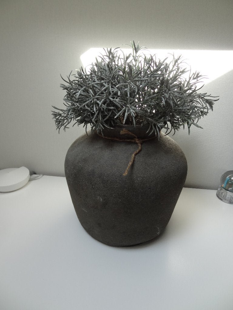 Betonlook vaas/pot - Still Collection, Huis en Inrichting, Woonaccessoires | Vazen, Ophalen, Gebruikt, Overige kleuren, Aardewerk of Porselein