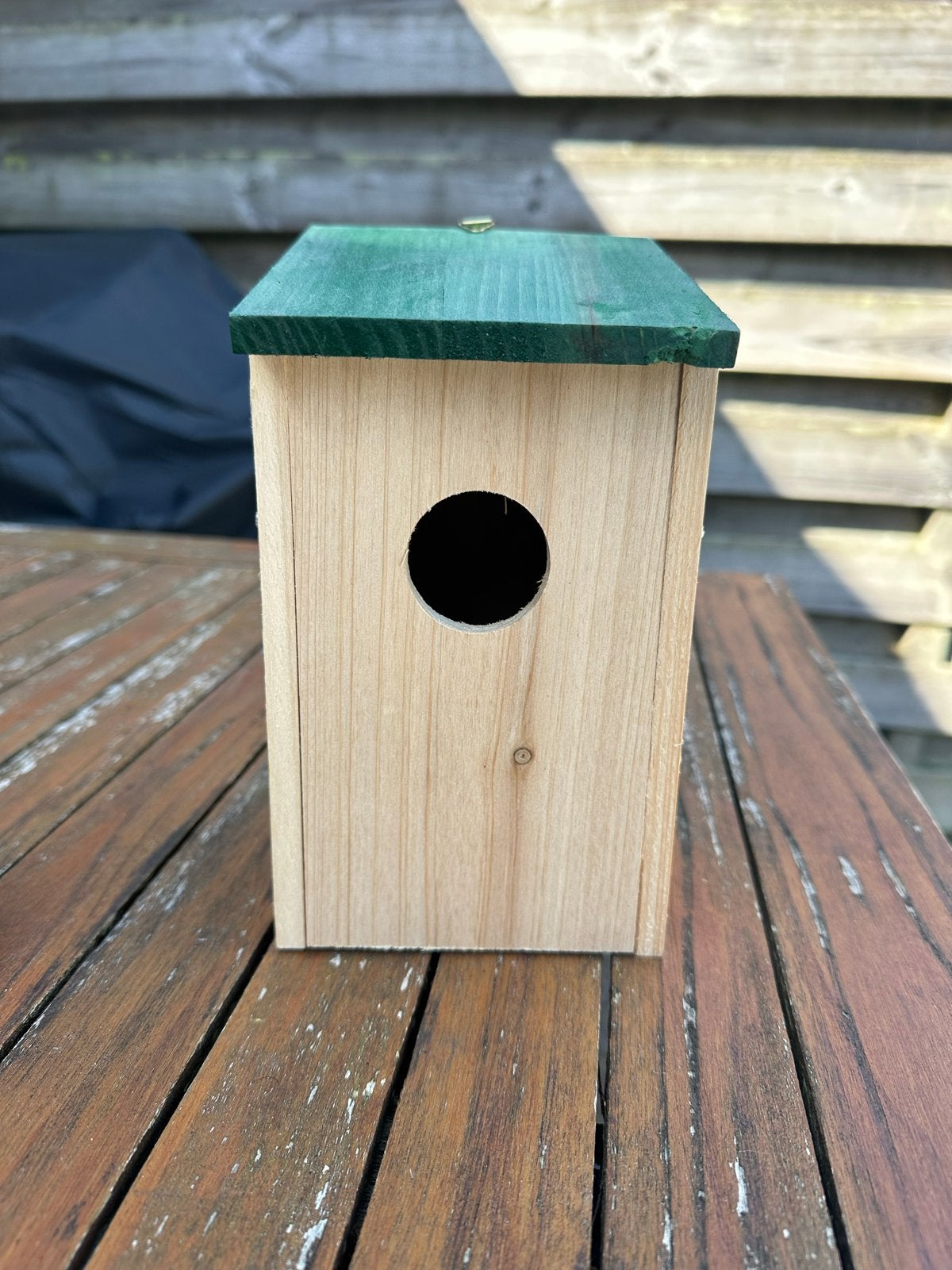 Vogelhuisje 12x12x22 cm massief vurenhout, Ophalen of Verzenden, Nieuw