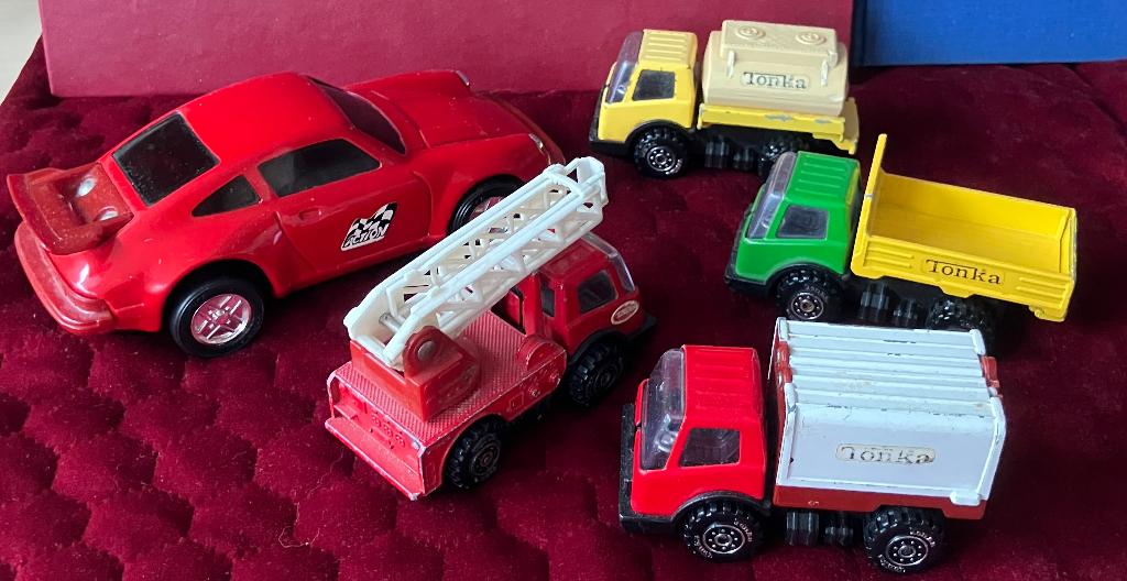 Tonka 5x vintage auto's 1970-1980, Verzenden, Gebruikt