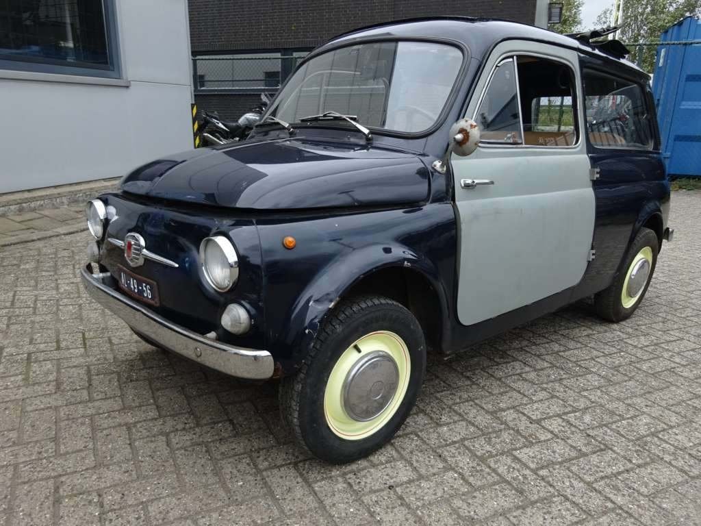 Fiat 500 0.5 Giardiniera 1972 Blauw, foto 2