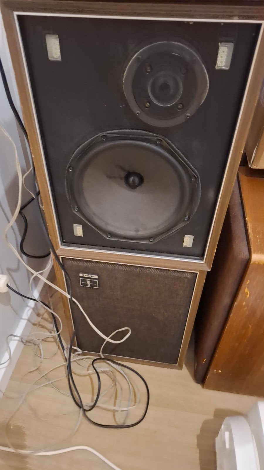 Vintage Philips en BNS Speakerset - Goede Staat 3 set, Audio, Tv en Foto, Ophalen, Philips, Gebruikt, Speakerset