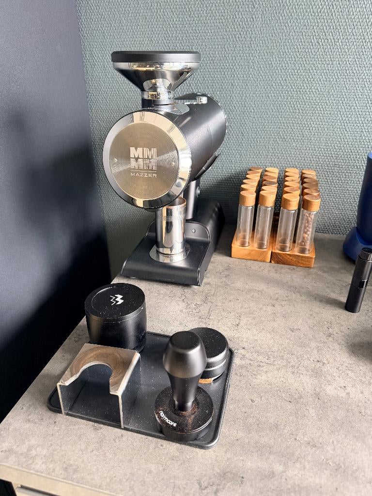 Mazzer Philos (zwart) — single dose espressomolen 64mm flat, Ophalen, Mazzer, Koffiemolen, Zo goed als nieuw