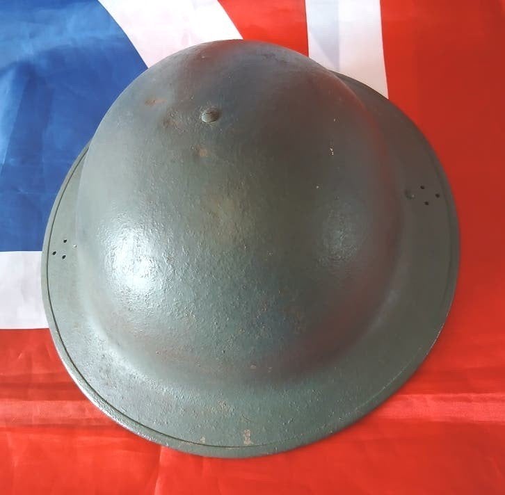 Britse RAF Ground Crew Helm Wo2, Verzamelen, Ophalen of Verzenden, Luchtmacht, Engeland, Helm of Baret