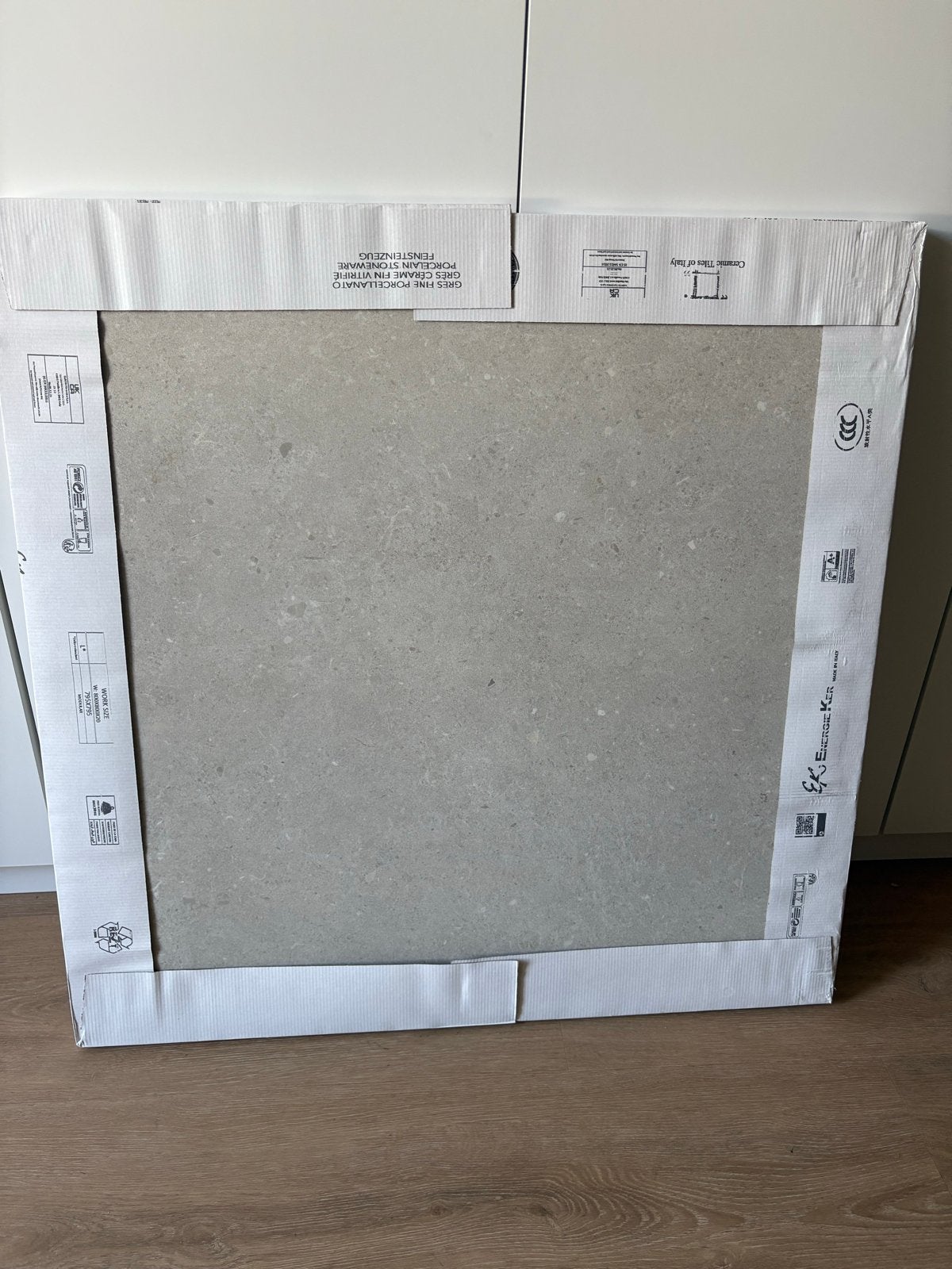 5x Grote keramische tegel 80x80 cm, 20 mm dik, Doe-het-zelf en Verbouw, Tegels, Ophalen, 60 cm of meer, Keramiek, Nieuw