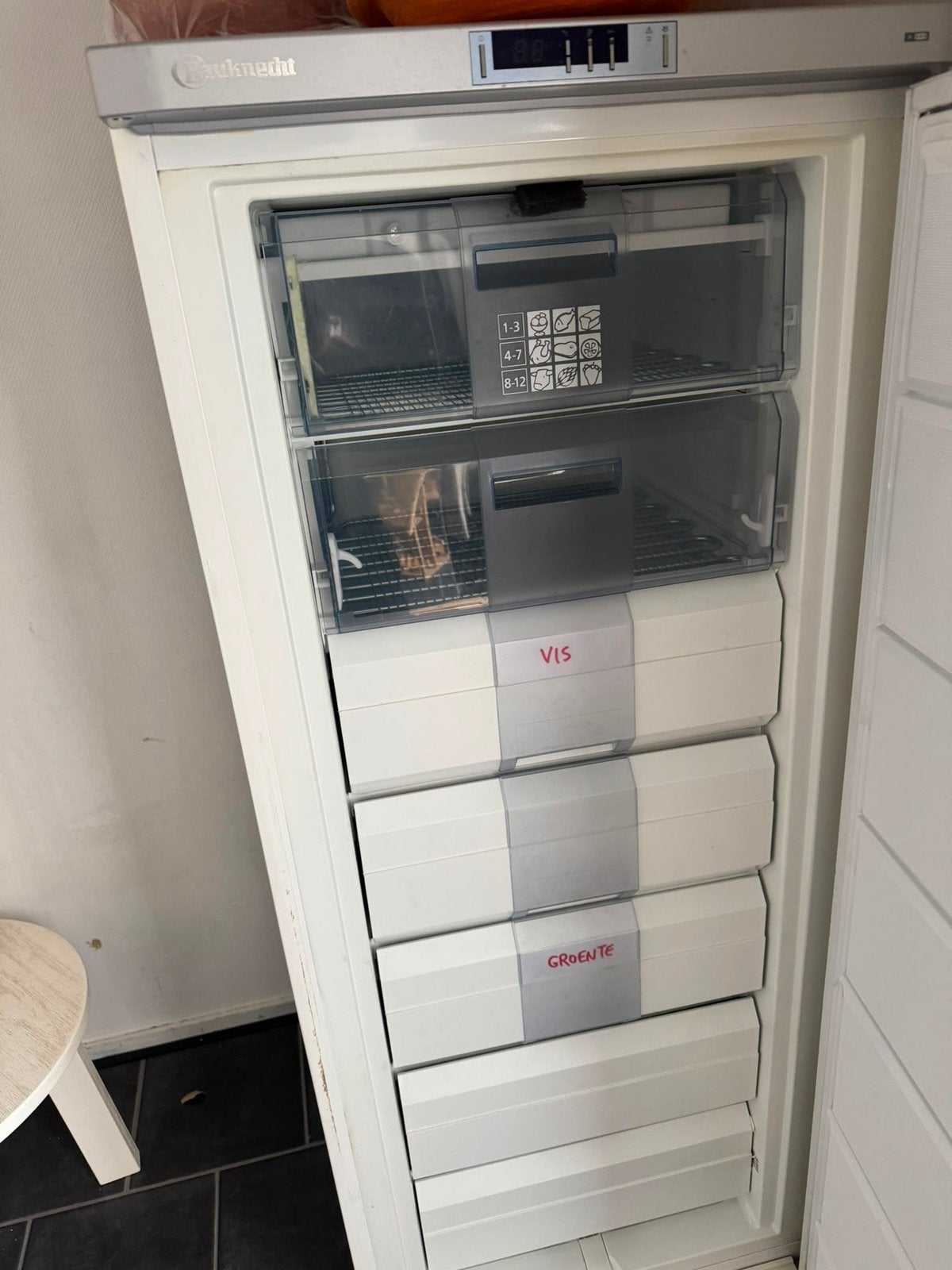 Diepvries, Ophalen, Zo goed als nieuw, Minder dan 60 cm