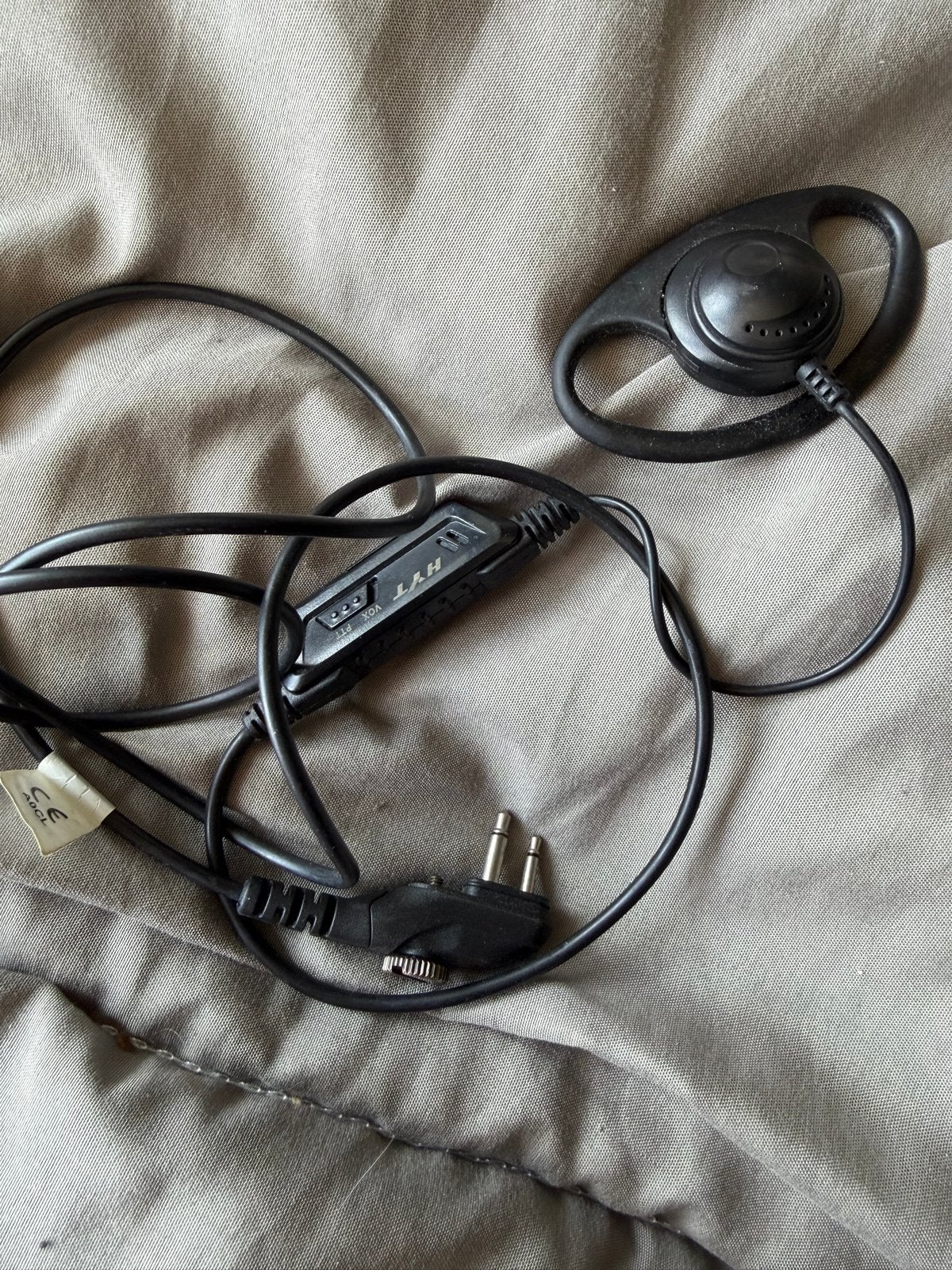 HYT Oortje met microfoon voor portofoon, Telecommunicatie, Ophalen of Verzenden, Gebruikt, Toebehoren, Handsfree-functie