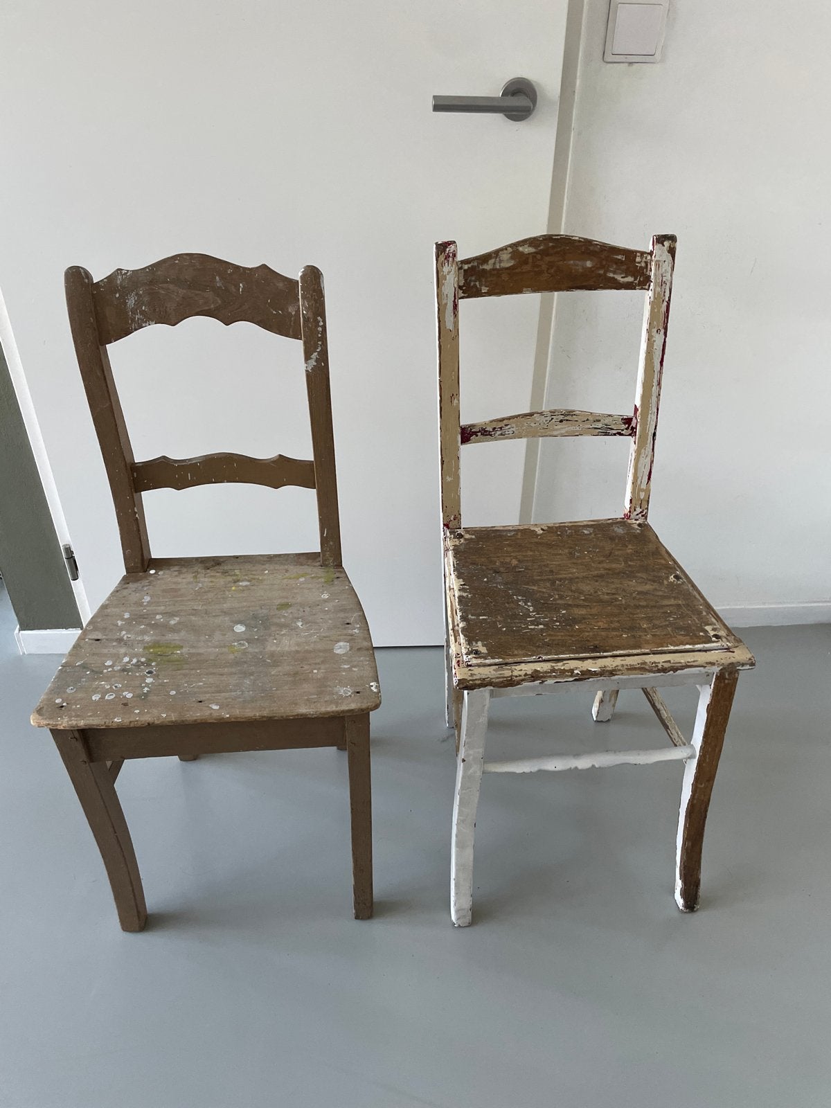 Antieke stoelen voor opknapbeurt - zithoogte 46 cm, Ophalen