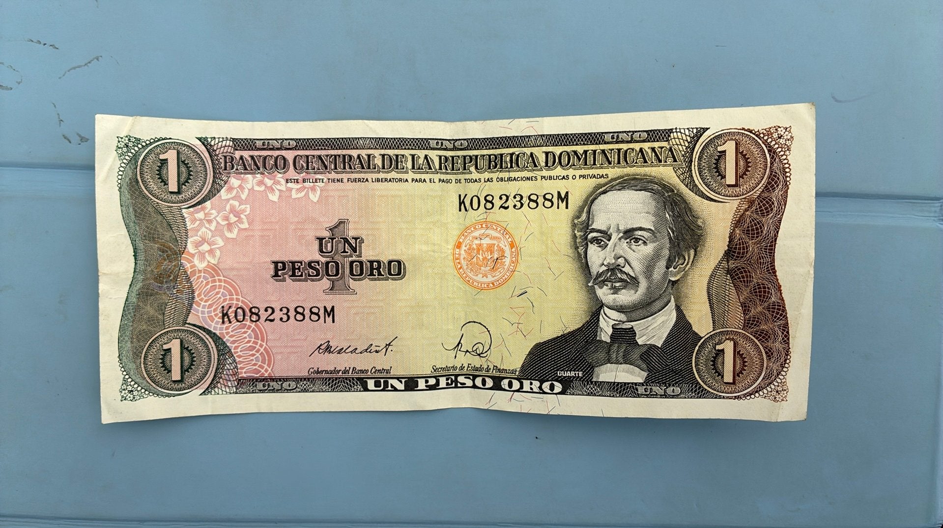 Dominicaanse republiek 1 peso. 1988, Ophalen of Verzenden, Midden-Amerika, Los biljet