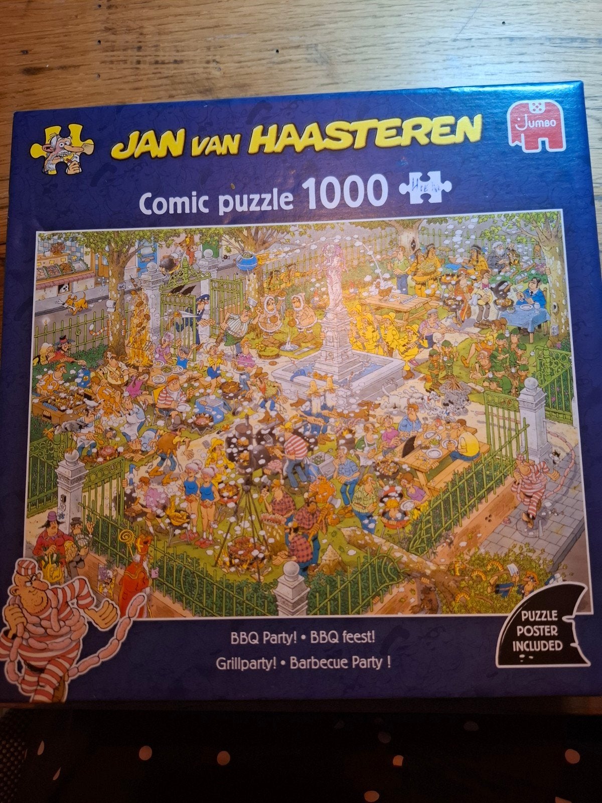 JAN van HAASTEREN PUZZEL - BBQ PARTY (1000 st), Ophalen, 500 t/m 1500 stukjes, Zo goed als nieuw