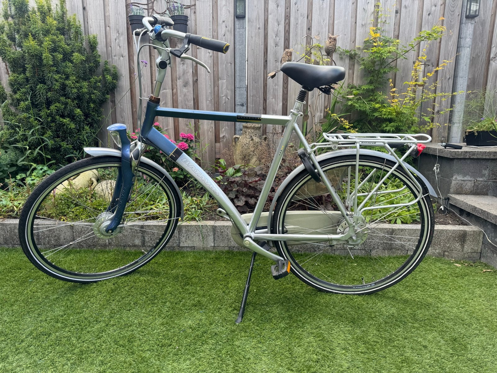 Batavus fiets met 61 cm framehoogte, Fietsen en Brommers, Fietsen | Heren | Herenfietsen, Ophalen, Gebruikt, Velgrem, Versnellingen