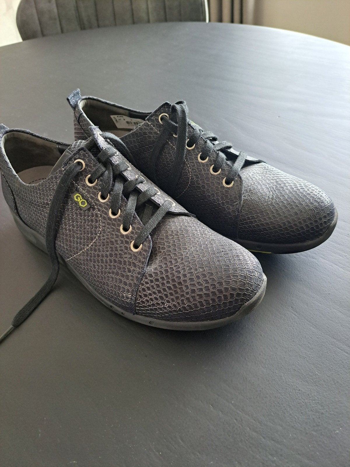 Z.G.A.N. zwarte Durea Go schoenen maat 8 wijdte H, Schoenen met lage hakken, Zwart, Ophalen of Verzenden, Zo goed als nieuw