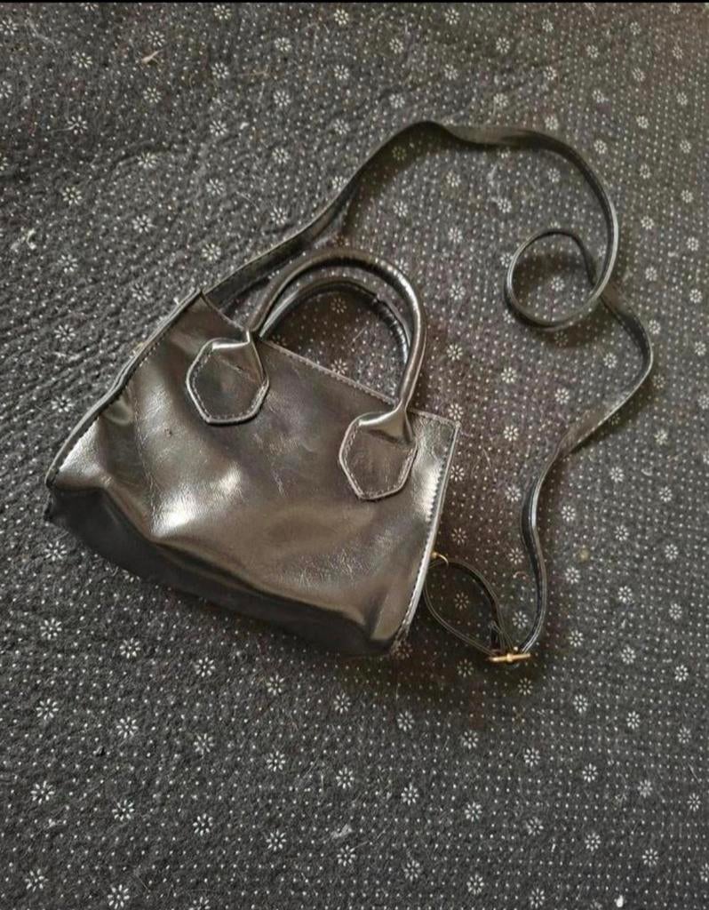 Zwarte handtas, kleine formaat, Ophalen, Gebruikt, Zwart