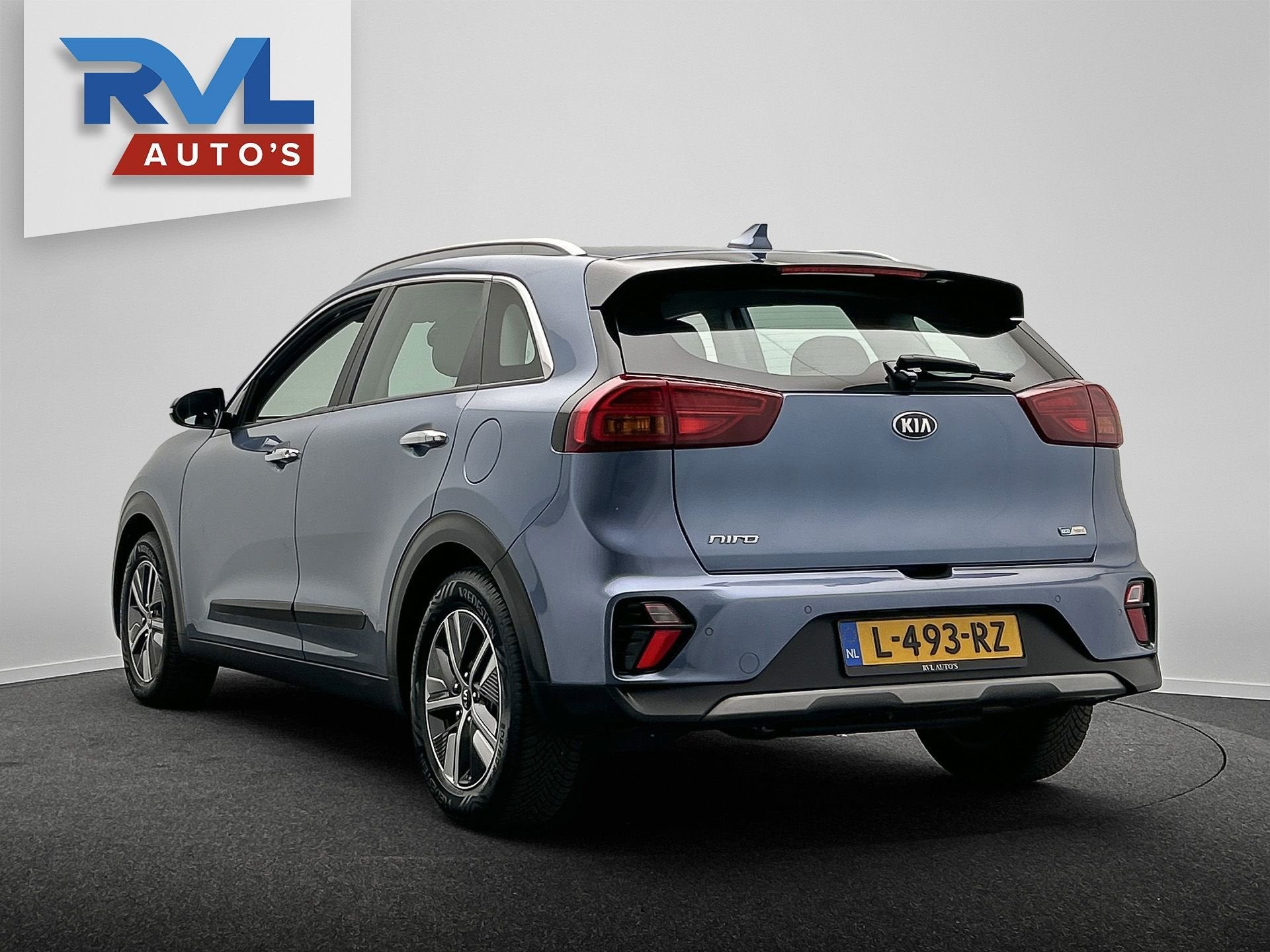 Kia Niro 1.6 GDi Hybrid DynamicLine | Origineel NL | Carplay, Gebruikt, Blauw, Leder en Stof, Origineel Nederlands