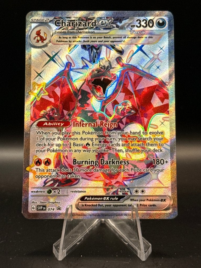 Charizard EX Promo 74 Engels NM | Pokemon, Ophalen of Verzenden, Nieuw, Losse kaart, Foil