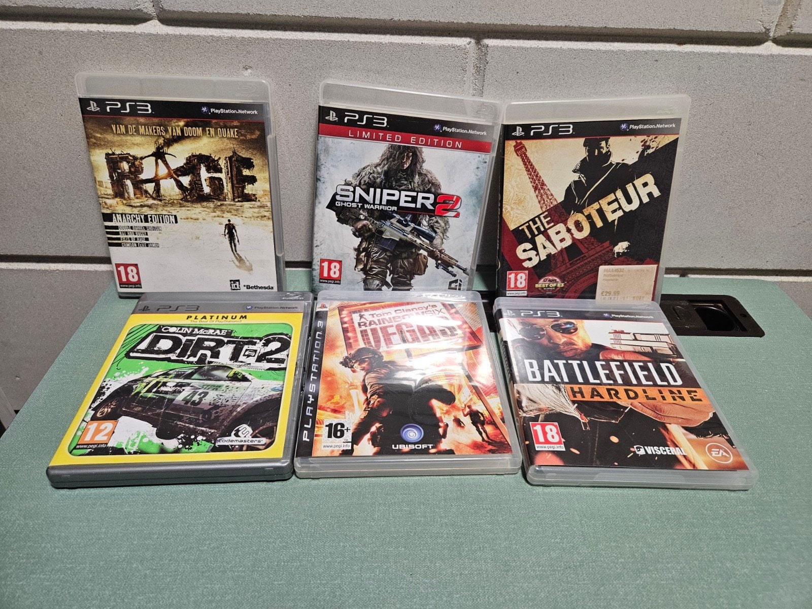 Set van 6 PlayStation 3 (PS3) Games – o.a. The Saboteur, Gebruikt, Vanaf 18 jaar, Shooter, 1 speler