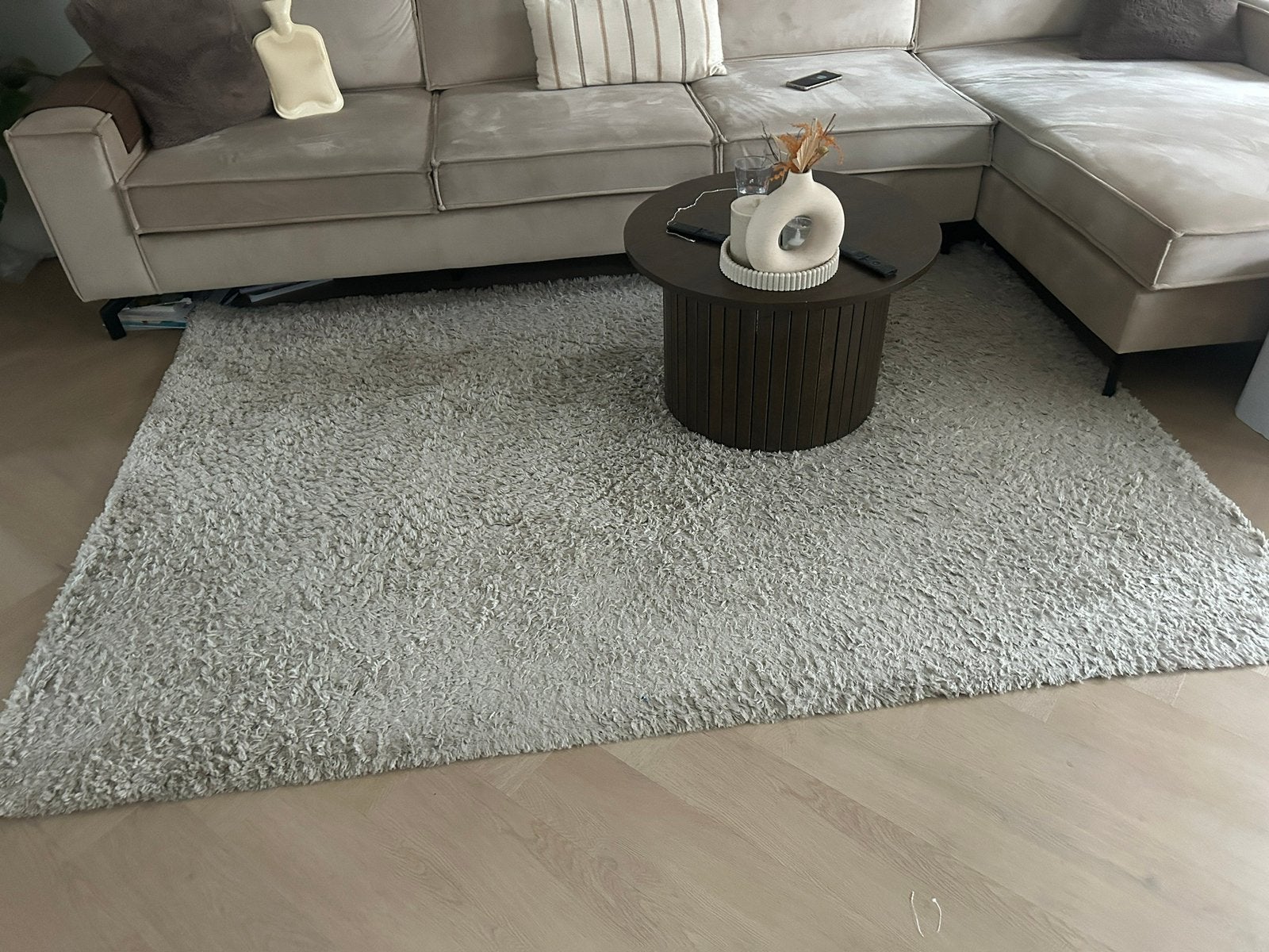 Vloerkleed 160x230 Kayra Karwei beige., Huis en Inrichting, Ophalen, Beige, 150 tot 200 cm, 200 cm of meer