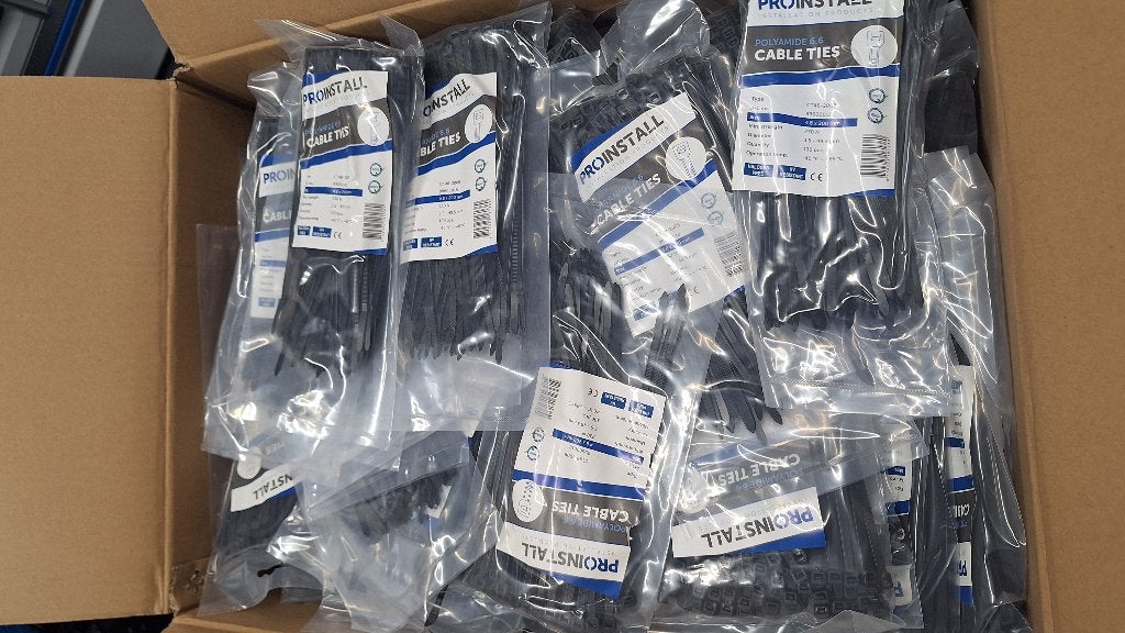 1000x Professionele Kabelbinders Tyrabs tirabs 200mm, ., Nieuw, Ophalen of Verzenden, .