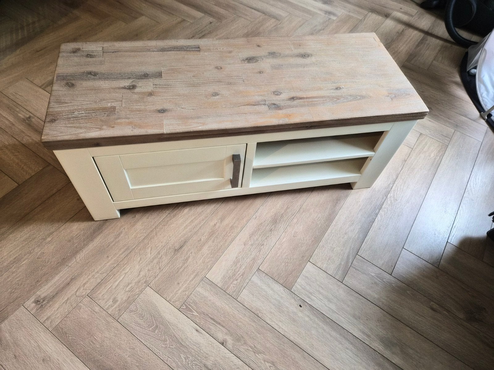 Pronto Wonen TV-meubel met opbergruimte Acaciahout (Lizzano), Ophalen, Gebruikt, 100 tot 150 cm, Minder dan 100 cm