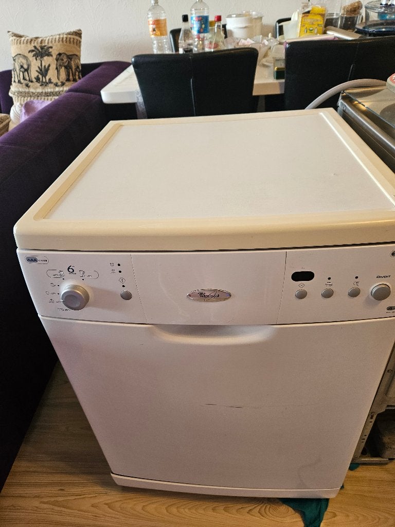 Whirlpool afwasmachine 60x60x85 cm, Ophalen, Minder dan 85 cm, 60 cm of meer, Zo goed als nieuw