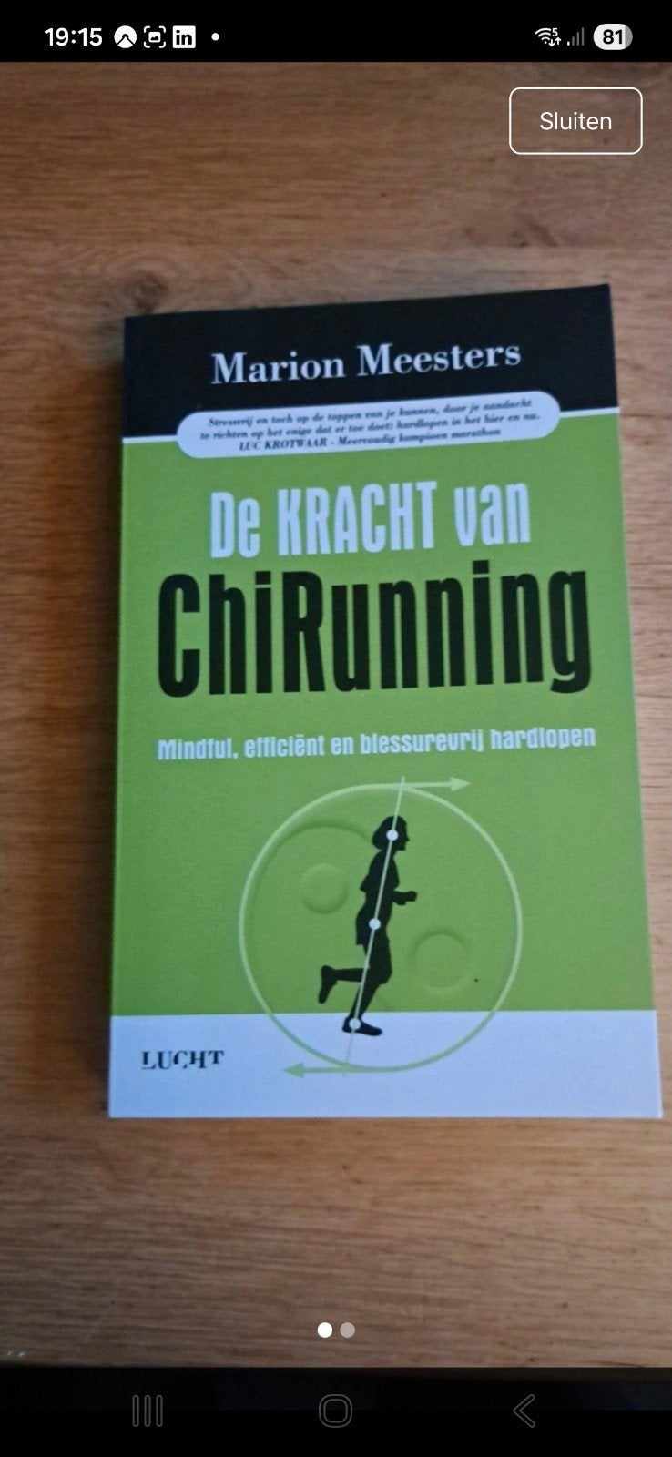 De Kracht van ChiRunning: Mindful, efficiënt hardlopen, Ophalen of Verzenden, Gelezen, Marion Meesters, Lopen en Fietsen