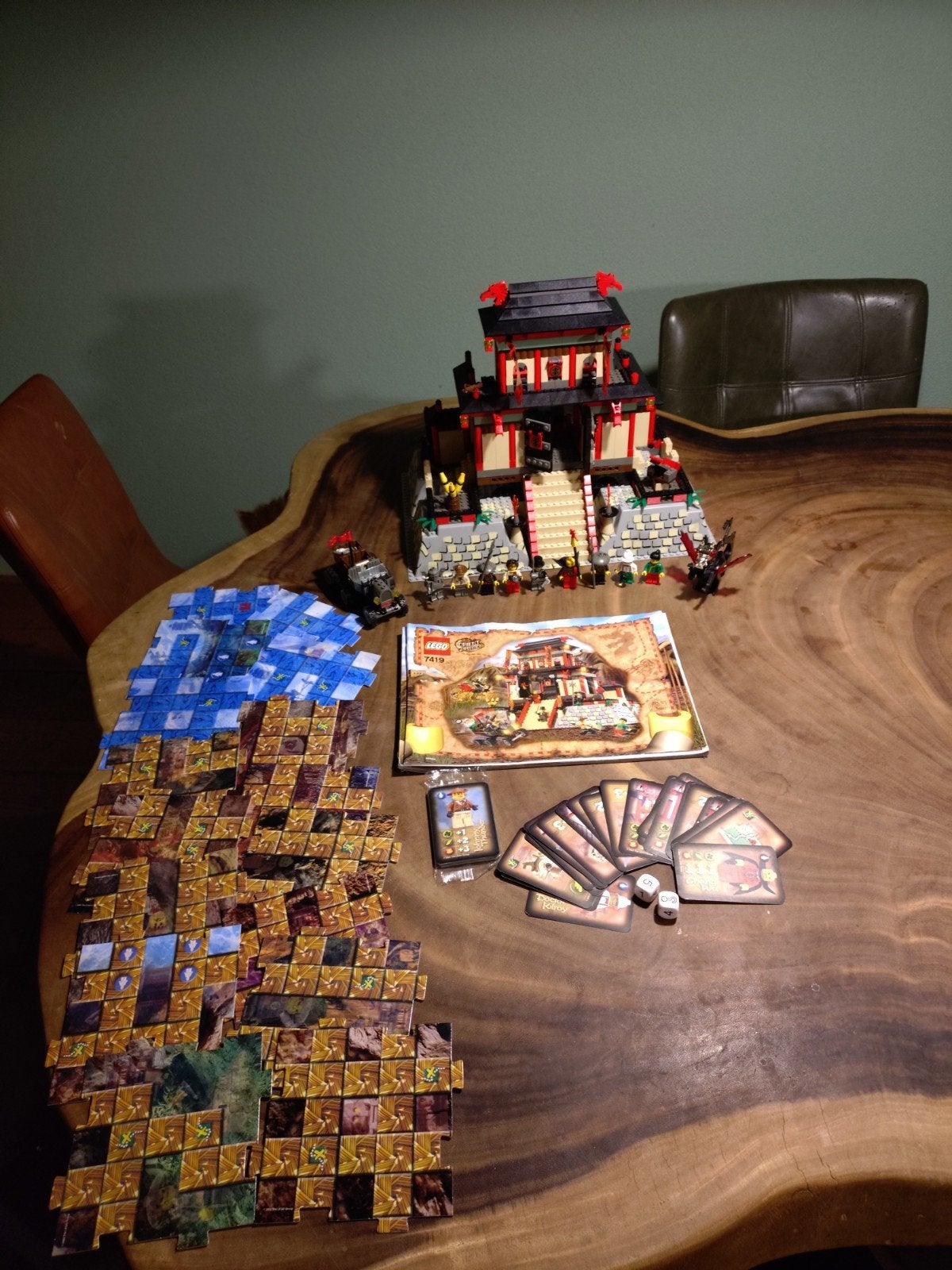 Lego 7419 Oriënt expedition zeldzaam met kaartspel, Ophalen of Verzenden, Lego
