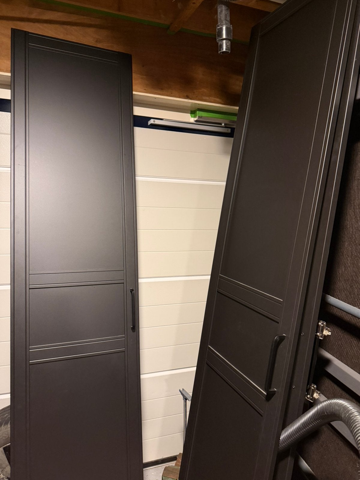 Ikea pax deuren 4x zwart met handgreep en scharnieren, Ophalen, Zo goed als nieuw
