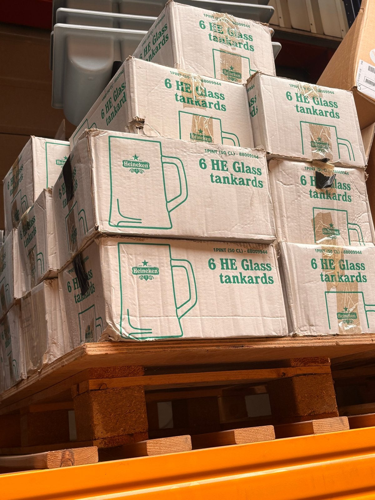 Heineken Glazen 0,5 liter - plm 170, Nieuw, Ophalen of Verzenden, Overige merken, Glas
