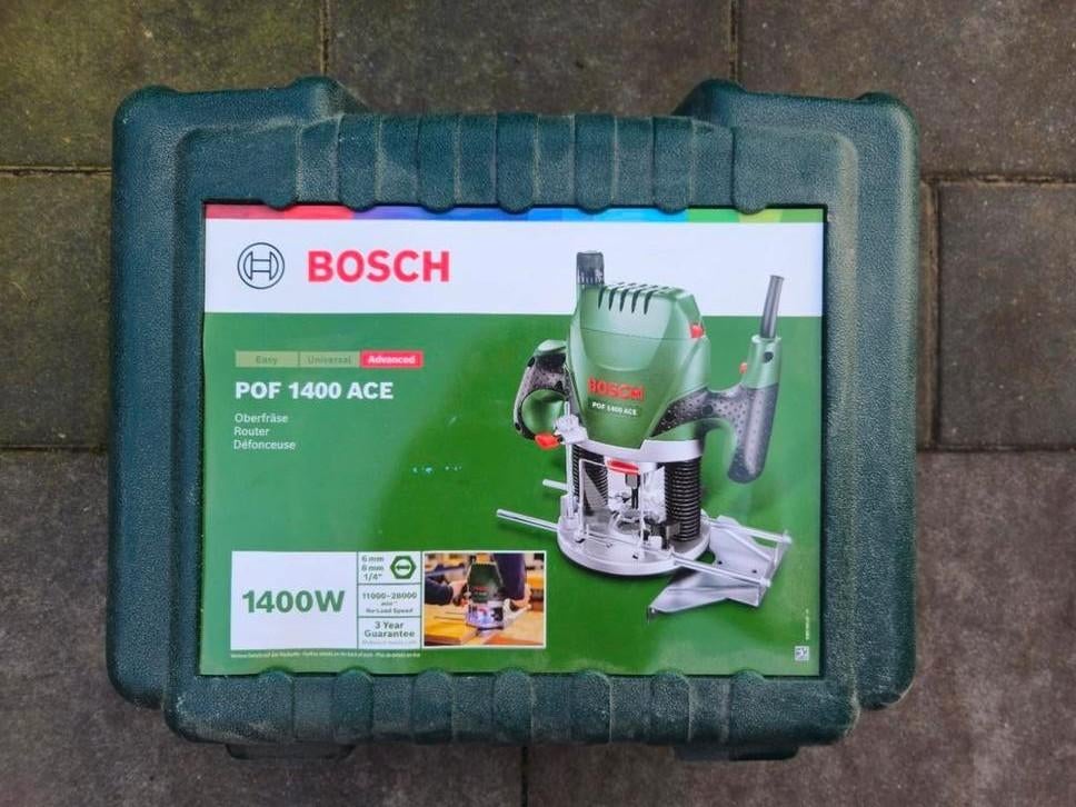 Bosch POF 1400 ACE bovenfrees, Ophalen, Gebruikt, 600 watt of meer, Overige typen