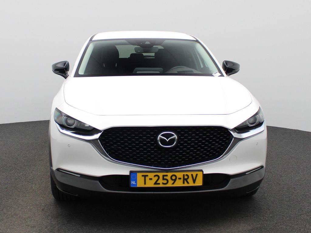 Mazda CX-30 2.0 e-SkyActiv-X M Hybrid Luxury | LEER | STOEL-, Auto's, Mazda, Voorwielaandrijving, Gebruikt, Euro 6, Wit