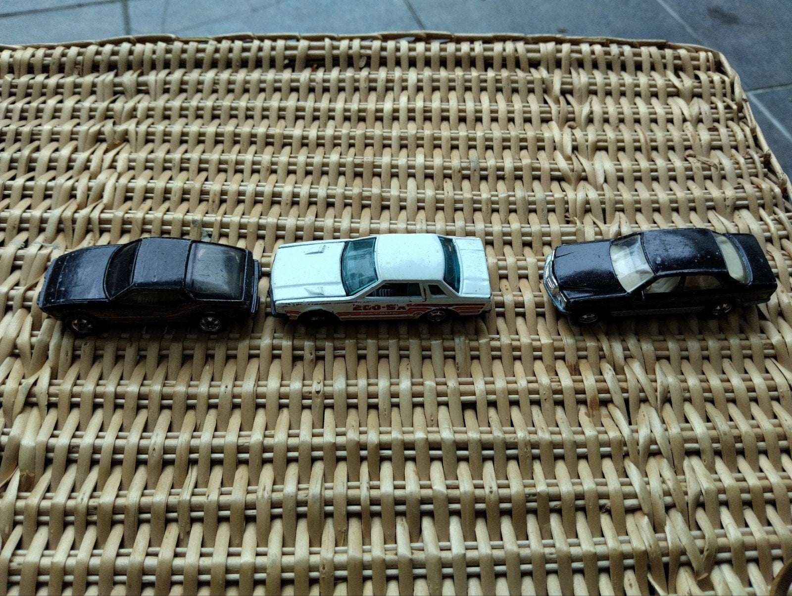 Hot Wheels: Mercedes 380 SE, Nissan 200 SX, Porsche 924, Ophalen of Verzenden, Gebruikt, Auto