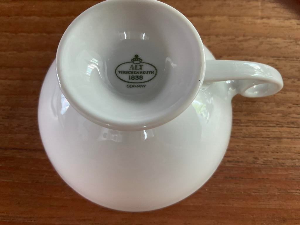 Vintage Alt Tirschenreuth 1838 Koffie/Theeservies, Ophalen, Zo goed als nieuw, Porselein, Kop en/of schotel
