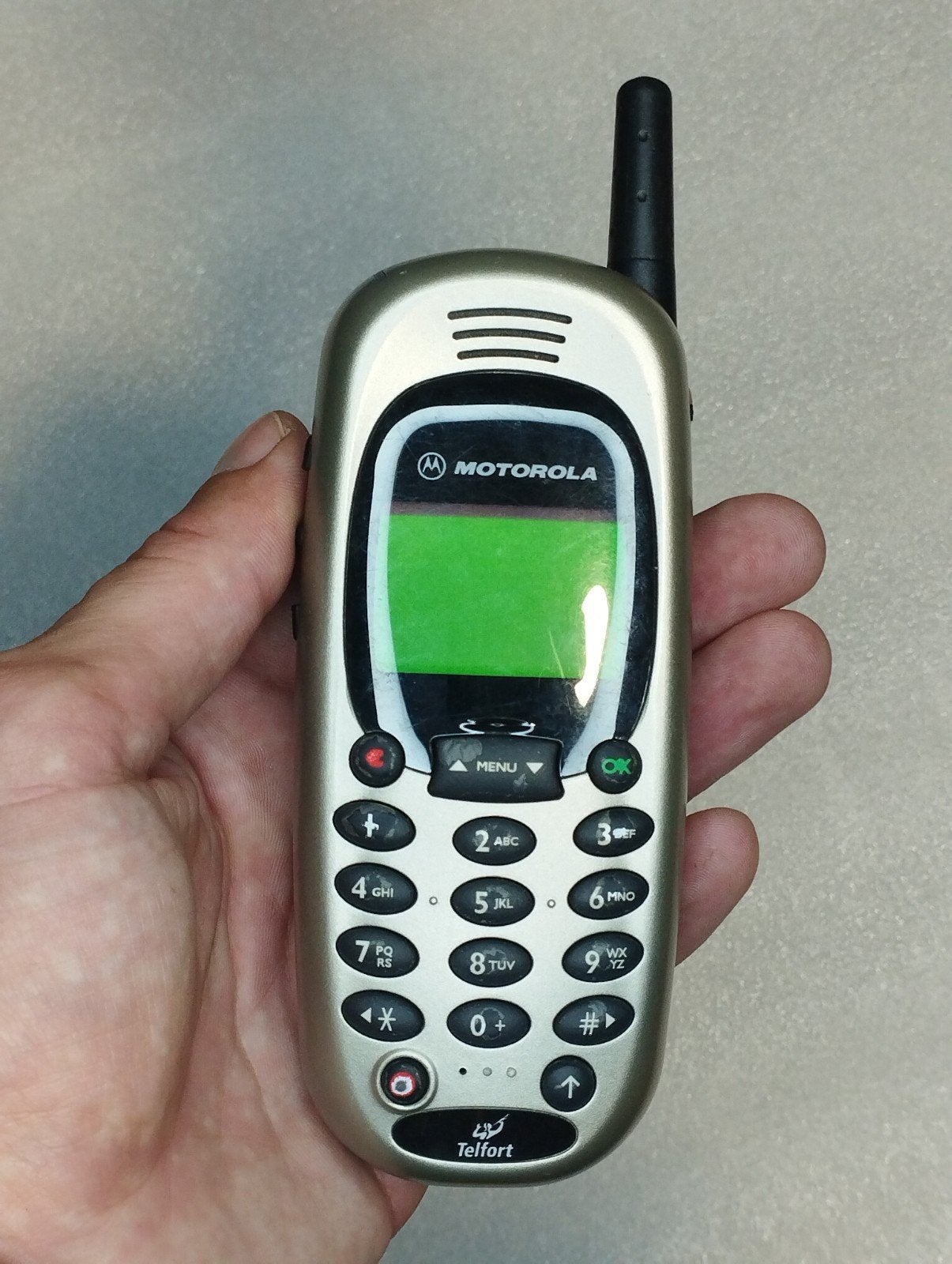 Motorola drukknoptelefoon, Ophalen of Verzenden, Zwart
