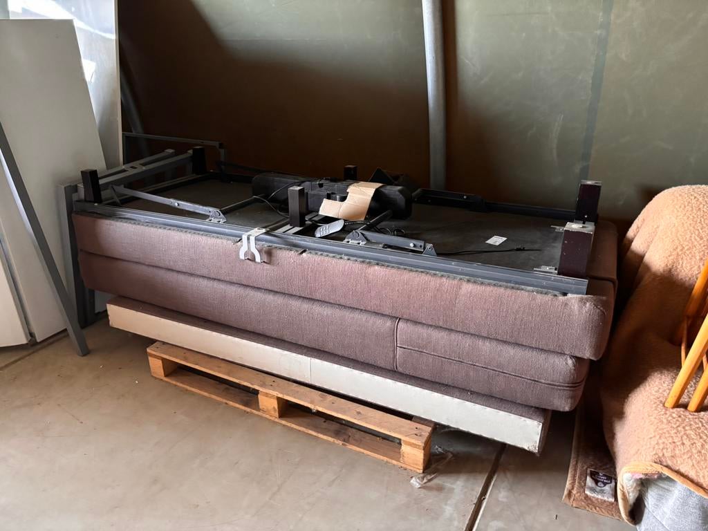 Elektrische boxspring 90 bij 200, Ophalen, Gebruikt, 90 cm, Eenpersoons