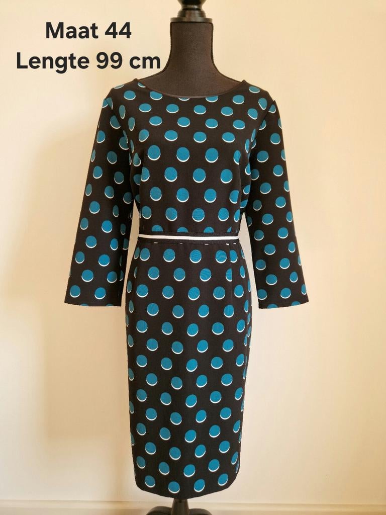 Jurk van steps zwart turquoise, Ophalen of Verzenden, Nieuw, Maat 42/44 (L)