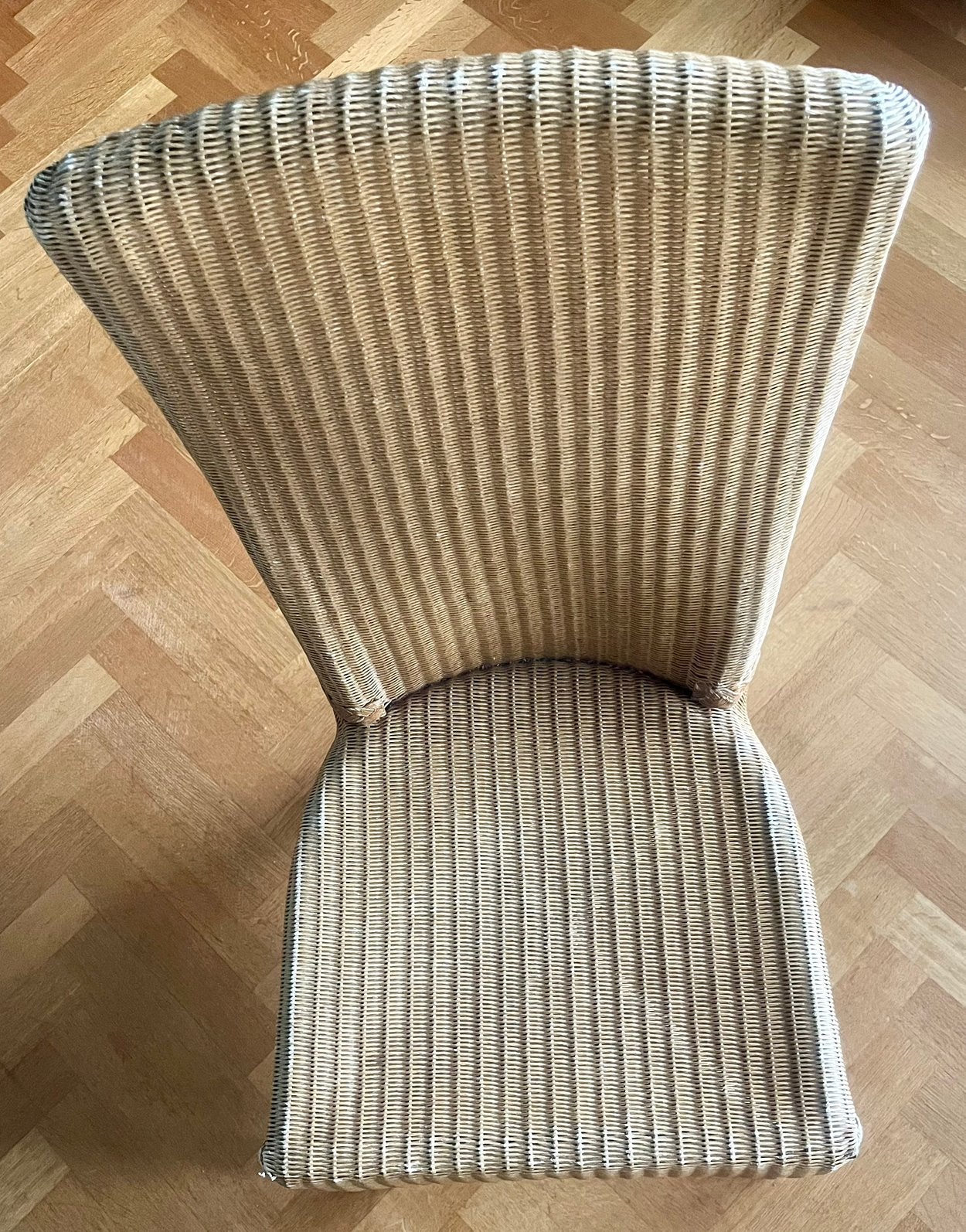 Lloyd Loom stoel, Gebruikt, Bruin, Ophalen of Verzenden, Metaal