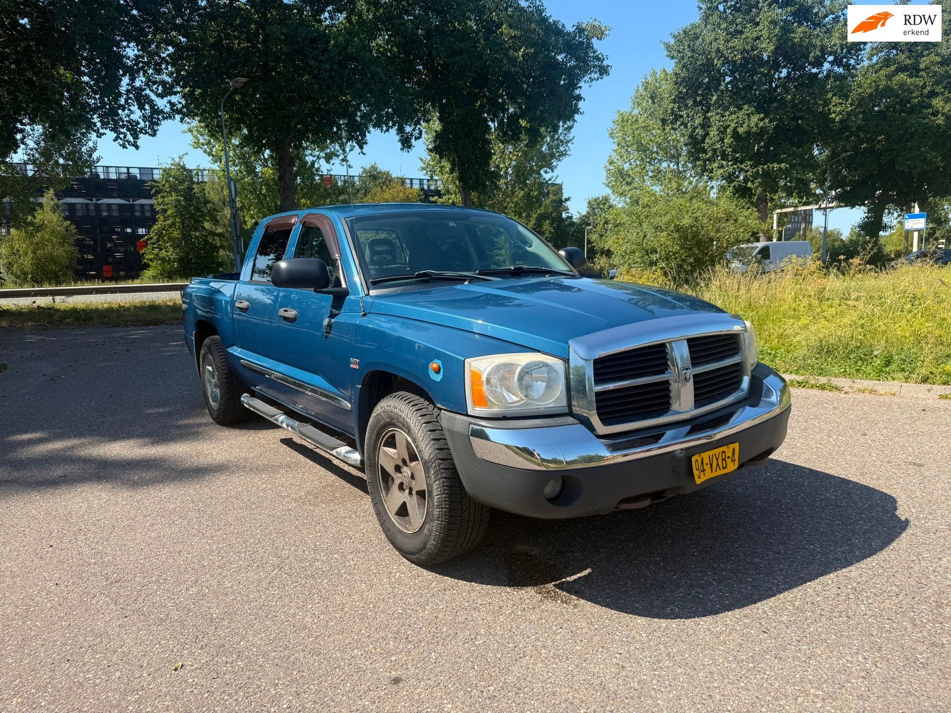 Dodge RAM 1500 Dakota 4.7 V8 Dubbel Cabine Airco Cruise Cont, 450 kg, Gebruikt, 8 cilinders, Overige carrosserieën