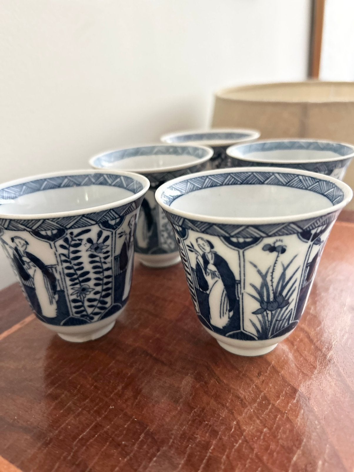 Kangxi stijl hoge kopjes, Ophalen of Verzenden
