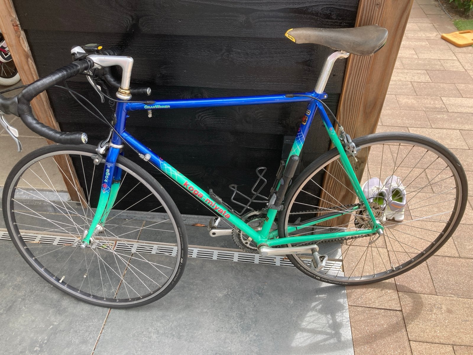 Koga Miyata racefiets - Blauw/Groen - Frame 58cm, Ophalen, 28 inch, Gebruikt, Aluminium
