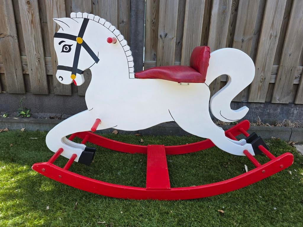Houten hobbelpaard, Kinderen en Baby's, Speelgoed | Hobbelfiguren, Ophalen, Gebruikt