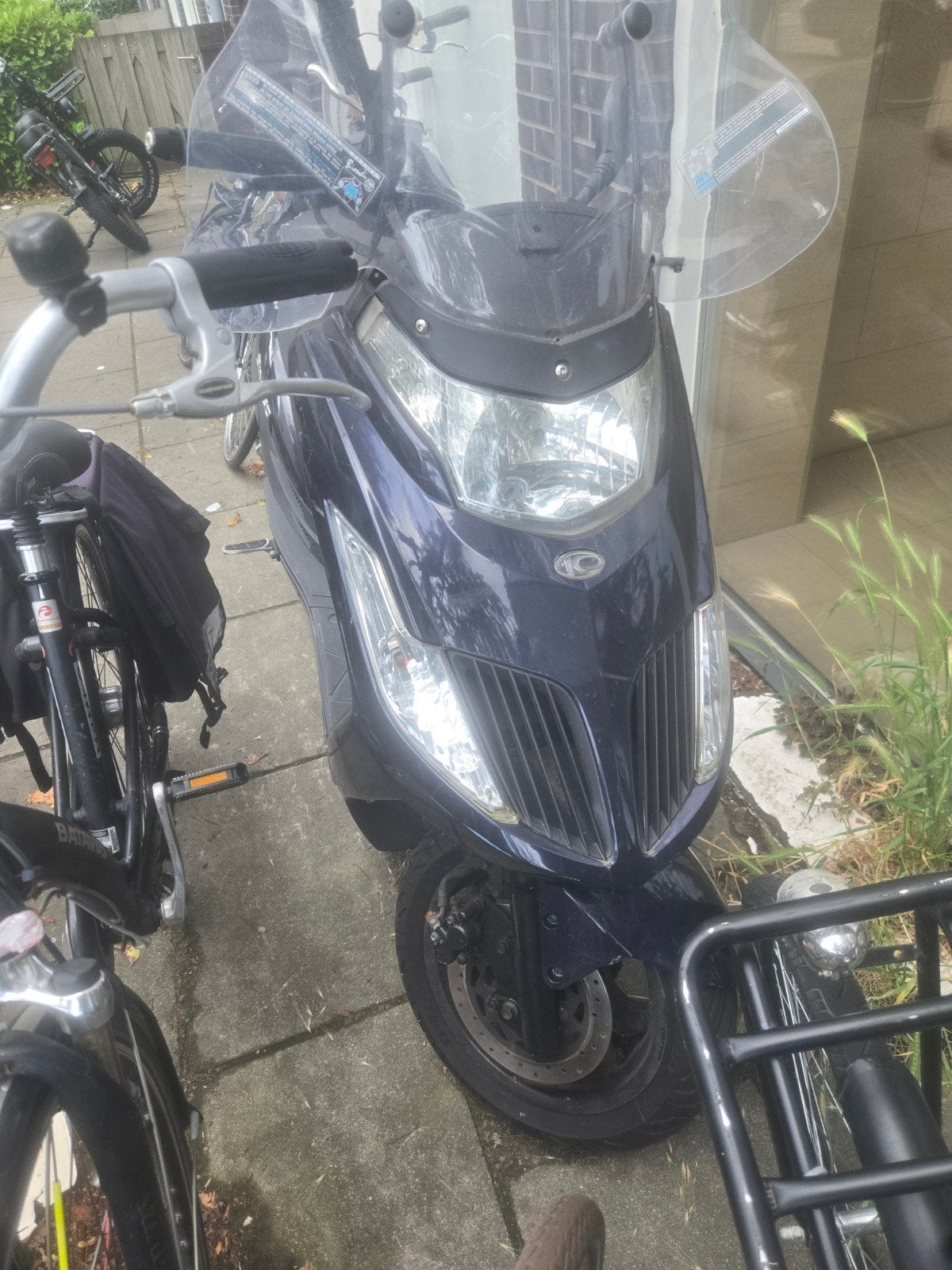 Kymco Agility 50cc Scooter - Zwart, Gebruikt, Maximaal 45 km/u, Ophalen of Verzenden, Agility