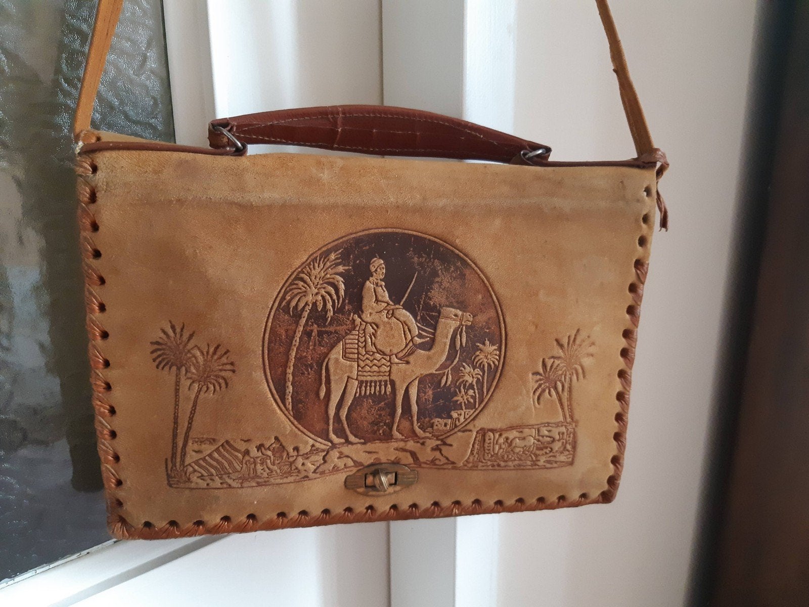 Egyptische handtas/ schoudertas, Ophalen of Verzenden, Dames