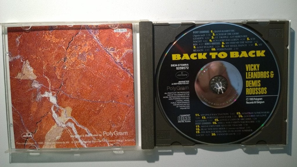 Vicky Leandros & Demis Roussos - Back To Back, Ophalen of Verzenden, Zo goed als nieuw, Pop, Album