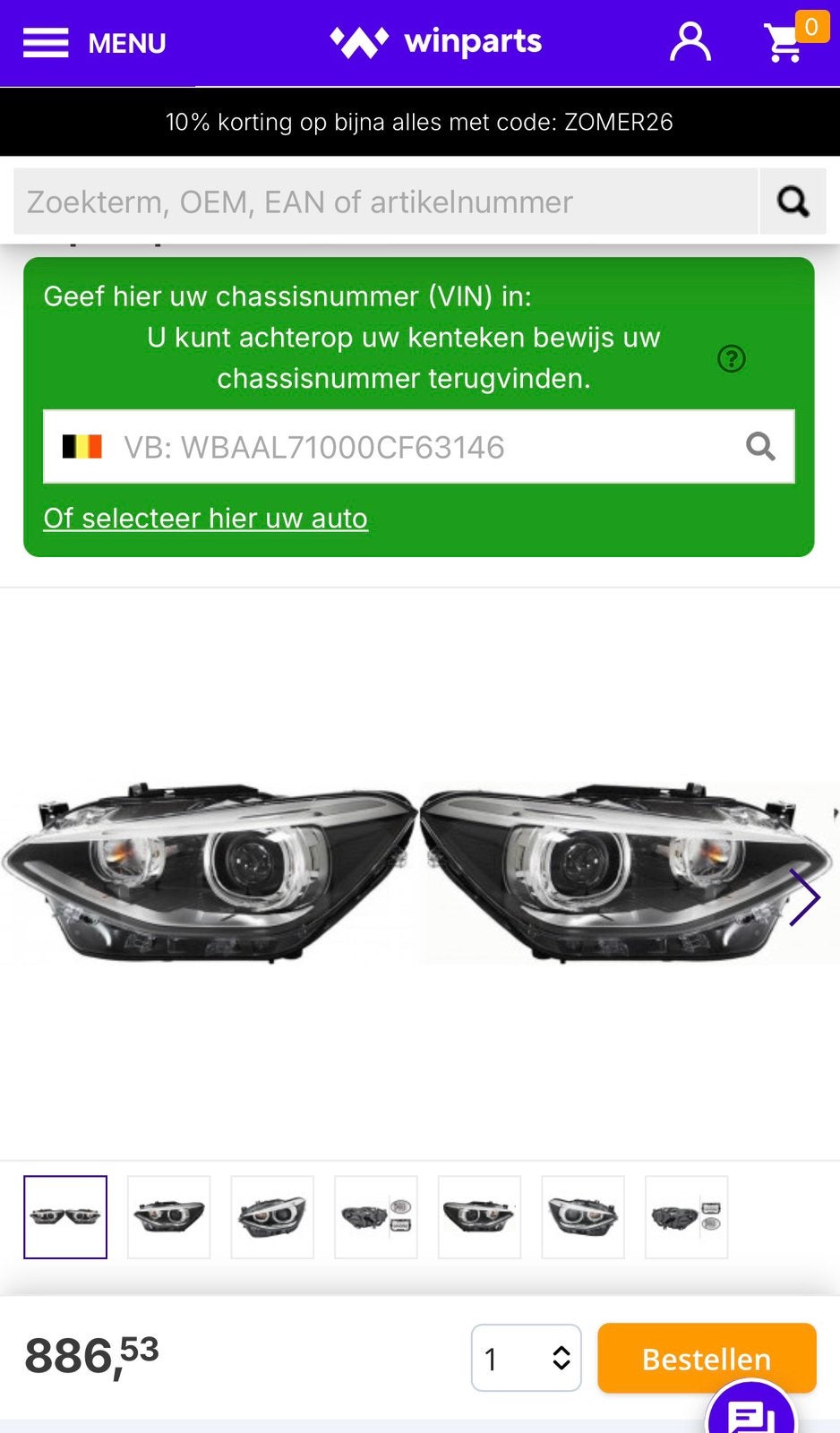 Bmw 1 serie f20 xenon koplampen depo, Auto-onderdelen, Verlichting, Ophalen, Gebruikt, BMW